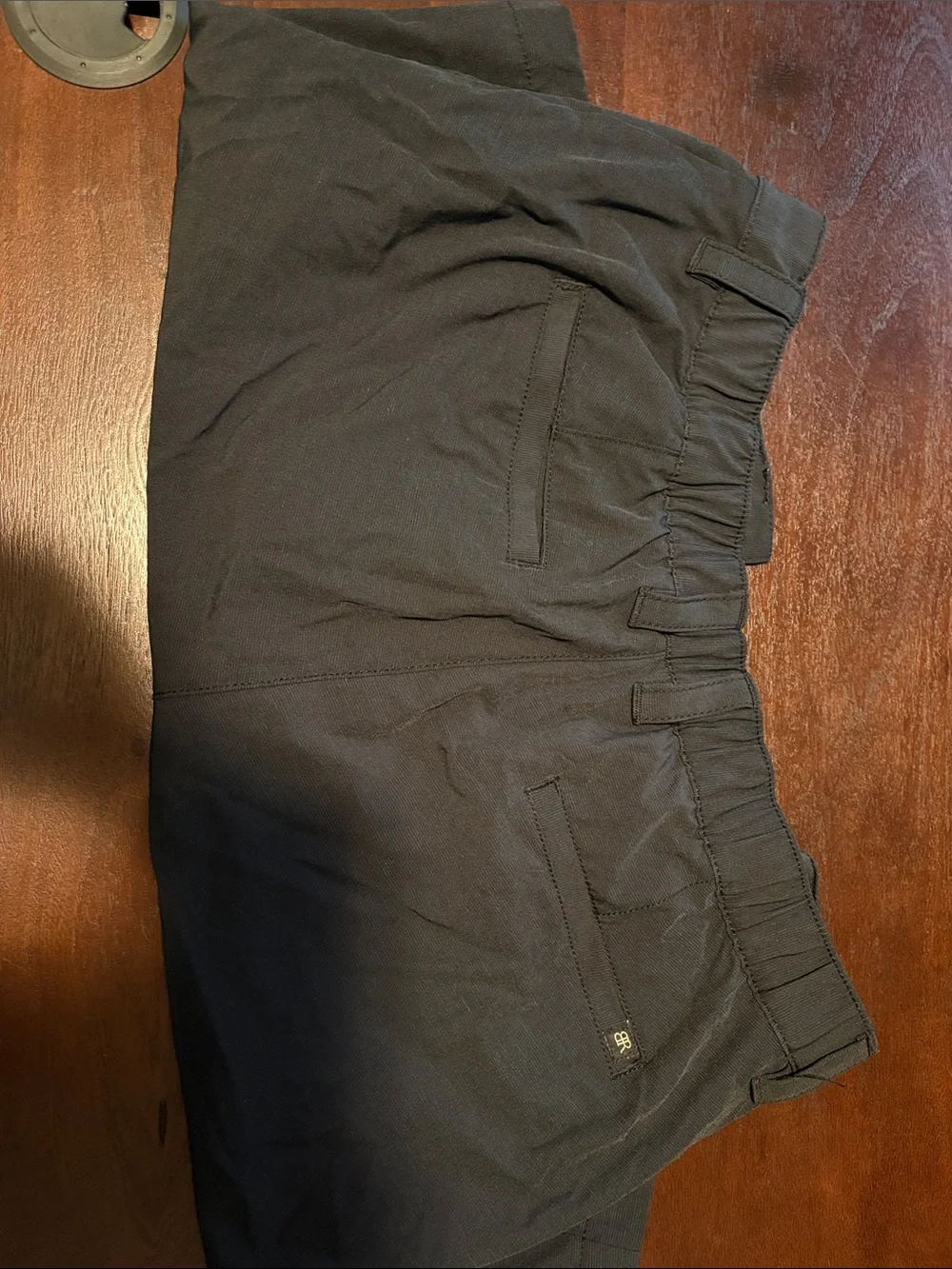 Banana Republic Men's Flat Front Black Shorts